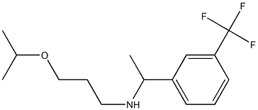 [3-(propan-2-yloxy)propyl]({1-[3-(trifluoromethyl)phenyl]ethyl})amine Struktur