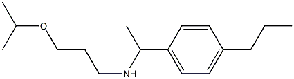 [3-(propan-2-yloxy)propyl][1-(4-propylphenyl)ethyl]amine Struktur