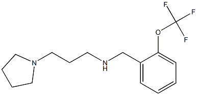 [3-(pyrrolidin-1-yl)propyl]({[2-(trifluoromethoxy)phenyl]methyl})amine Struktur