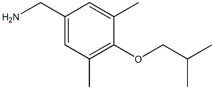 [3,5-dimethyl-4-(2-methylpropoxy)phenyl]methanamine Struktur