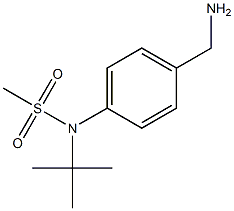 [4-(aminomethyl)phenyl]-N-tert-butylmethanesulfonamide Struktur