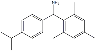 [4-(propan-2-yl)phenyl](2,4,6-trimethylphenyl)methanamine Struktur