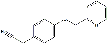 [4-(pyridin-2-ylmethoxy)phenyl]acetonitrile Struktur