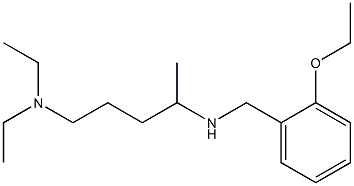 [5-(diethylamino)pentan-2-yl][(2-ethoxyphenyl)methyl]amine Struktur