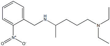 [5-(diethylamino)pentan-2-yl][(2-nitrophenyl)methyl]amine Struktur