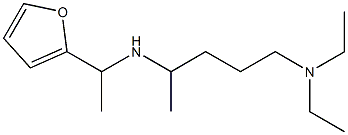 [5-(diethylamino)pentan-2-yl][1-(furan-2-yl)ethyl]amine Struktur