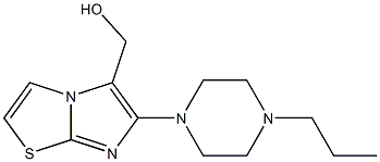 [6-(4-propylpiperazin-1-yl)imidazo[2,1-b][1,3]thiazol-5-yl]methanol Struktur