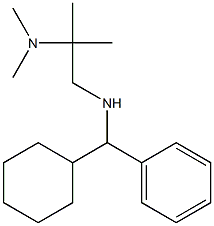 [cyclohexyl(phenyl)methyl][2-(dimethylamino)-2-methylpropyl]amine Struktur