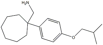 {1-[4-(2-methylpropoxy)phenyl]cycloheptyl}methanamine Struktur