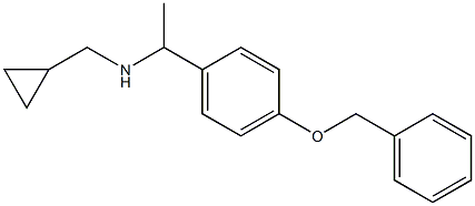 {1-[4-(benzyloxy)phenyl]ethyl}(cyclopropylmethyl)amine Struktur