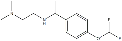 {1-[4-(difluoromethoxy)phenyl]ethyl}[2-(dimethylamino)ethyl]amine Struktur