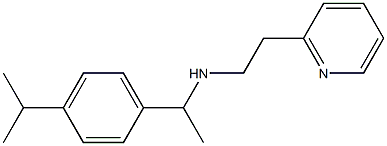 {1-[4-(propan-2-yl)phenyl]ethyl}[2-(pyridin-2-yl)ethyl]amine Struktur