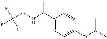 {1-[4-(propan-2-yloxy)phenyl]ethyl}(2,2,2-trifluoroethyl)amine Struktur