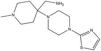 {1-methyl-4-[4-(1,3-thiazol-2-yl)piperazin-1-yl]piperidin-4-yl}methylamine Struktur