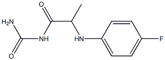 {2-[(4-fluorophenyl)amino]propanoyl}urea Struktur