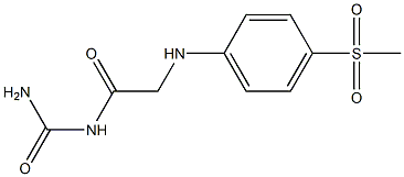 {2-[(4-methanesulfonylphenyl)amino]acetyl}urea Struktur