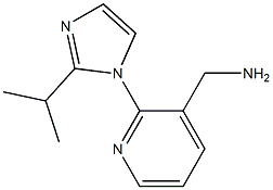 {2-[2-(propan-2-yl)-1H-imidazol-1-yl]pyridin-3-yl}methanamine Struktur