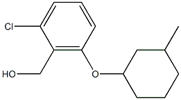 {2-chloro-6-[(3-methylcyclohexyl)oxy]phenyl}methanol Struktur