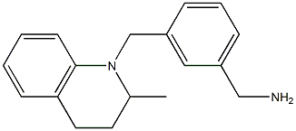 {3-[(2-methyl-1,2,3,4-tetrahydroquinolin-1-yl)methyl]phenyl}methanamine Struktur