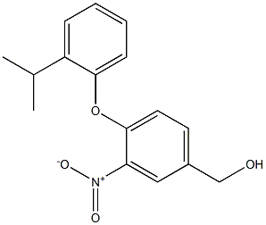 {3-nitro-4-[2-(propan-2-yl)phenoxy]phenyl}methanol Struktur