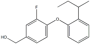 {4-[2-(butan-2-yl)phenoxy]-3-fluorophenyl}methanol Struktur