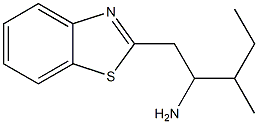 1-(1,3-benzothiazol-2-yl)-3-methylpentan-2-amine Struktur