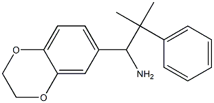 1-(2,3-dihydro-1,4-benzodioxin-6-yl)-2-methyl-2-phenylpropan-1-amine Struktur