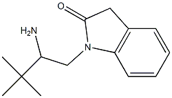 1-(2-amino-3,3-dimethylbutyl)-2,3-dihydro-1H-indol-2-one Struktur