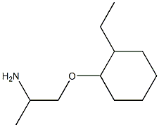 1-(2-aminopropoxy)-2-ethylcyclohexane Struktur