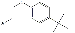 1-(2-bromoethoxy)-4-(2-methylbutan-2-yl)benzene Struktur