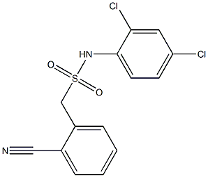 1-(2-cyanophenyl)-N-(2,4-dichlorophenyl)methanesulfonamide Struktur