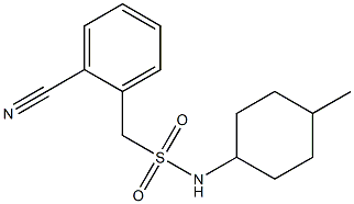 1-(2-cyanophenyl)-N-(4-methylcyclohexyl)methanesulfonamide Struktur