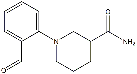 1-(2-formylphenyl)piperidine-3-carboxamide Struktur