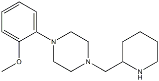 1-(2-methoxyphenyl)-4-(piperidin-2-ylmethyl)piperazine Struktur