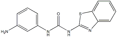 1-(3-aminophenyl)-3-1,3-benzothiazol-2-ylurea Struktur