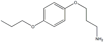 1-(3-aminopropoxy)-4-propoxybenzene Struktur