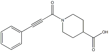 1-(3-phenylprop-2-ynoyl)piperidine-4-carboxylic acid Struktur