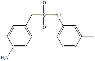 1-(4-aminophenyl)-N-(3-methylphenyl)methanesulfonamide Struktur