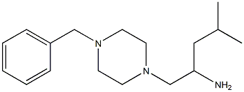 1-(4-benzylpiperazin-1-yl)-4-methylpentan-2-amine Struktur