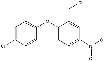 1-(4-chloro-3-methylphenoxy)-2-(chloromethyl)-4-nitrobenzene Struktur