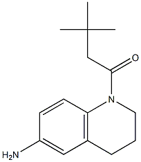 1-(6-amino-1,2,3,4-tetrahydroquinolin-1-yl)-3,3-dimethylbutan-1-one Struktur