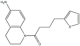 1-(6-amino-1,2,3,4-tetrahydroquinolin-1-yl)-4-(thiophen-2-yl)butan-1-one Struktur