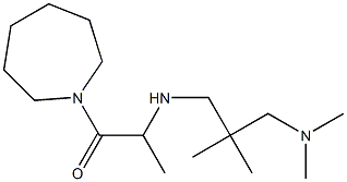 1-(azepan-1-yl)-2-({2-[(dimethylamino)methyl]-2-methylpropyl}amino)propan-1-one Struktur