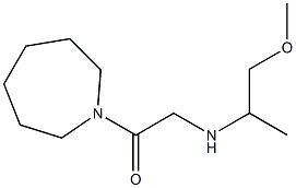 1-(azepan-1-yl)-2-[(1-methoxypropan-2-yl)amino]ethan-1-one Struktur