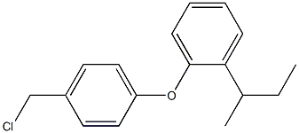 1-(butan-2-yl)-2-[4-(chloromethyl)phenoxy]benzene Struktur