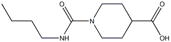 1-(butylcarbamoyl)piperidine-4-carboxylic acid Struktur