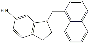 1-(naphthalen-1-ylmethyl)-2,3-dihydro-1H-indol-6-amine Struktur