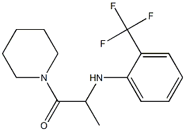 1-(piperidin-1-yl)-2-{[2-(trifluoromethyl)phenyl]amino}propan-1-one Struktur