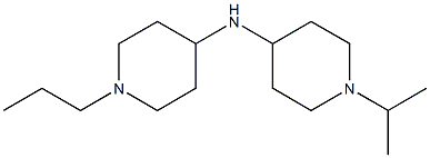 1-(propan-2-yl)-N-(1-propylpiperidin-4-yl)piperidin-4-amine Struktur