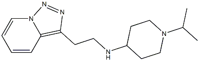 1-(propan-2-yl)-N-(2-{[1,2,4]triazolo[3,4-a]pyridin-3-yl}ethyl)piperidin-4-amine Struktur